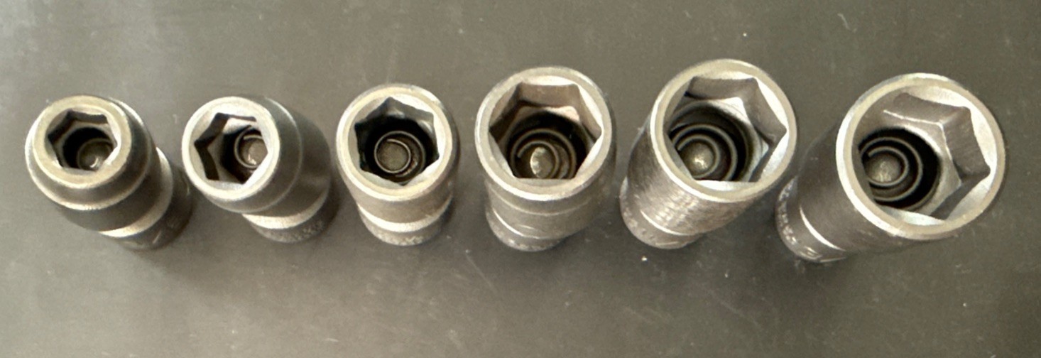 WRIGHT TOOL 6pc 3/8” Dr UNIVERSAL SWIVEL FLEX IMPACT SOCKET SET 3/8” – 3/4” SAE