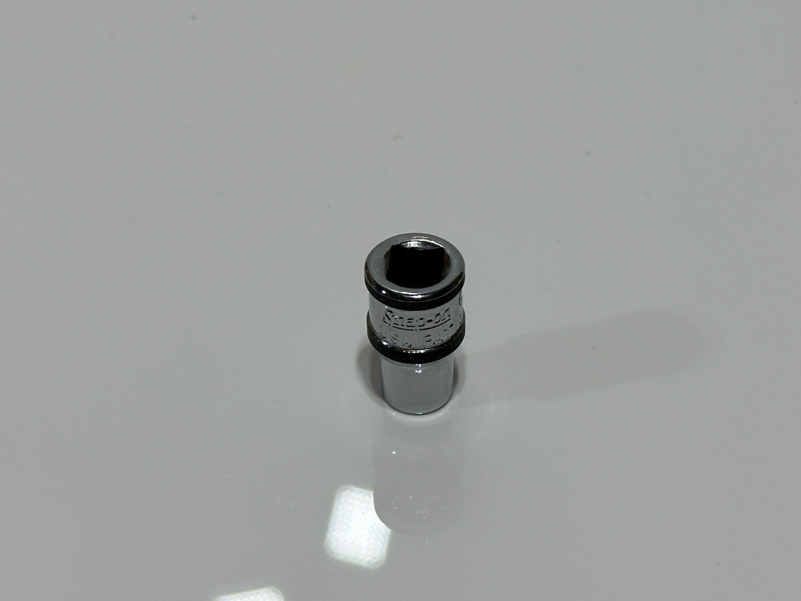 Snap-on Tools USA TMM6 6mm Metric 1/4″ Drive Shallow Socket – 6PT. – Black Ring