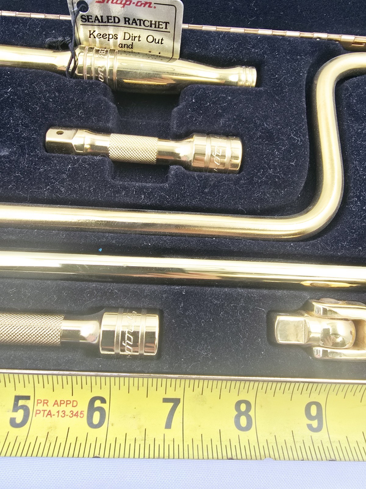 Snap-On Gold Plated 3/8″ Drive Service Set RARE KRA-284 B