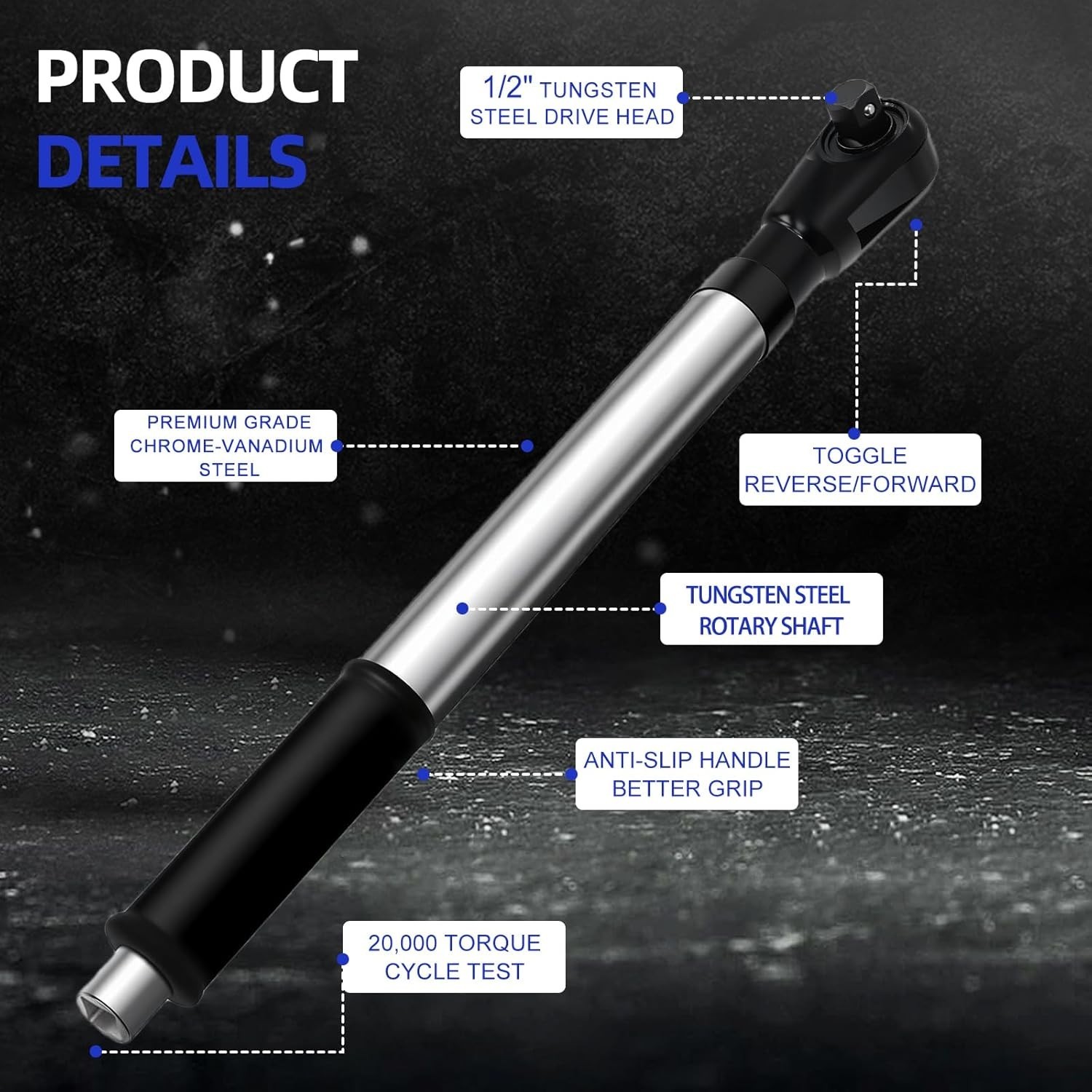 Pro-Grade 1/2″ Offset Wrench – Electric & Pneumatic Ready for Confined Areas