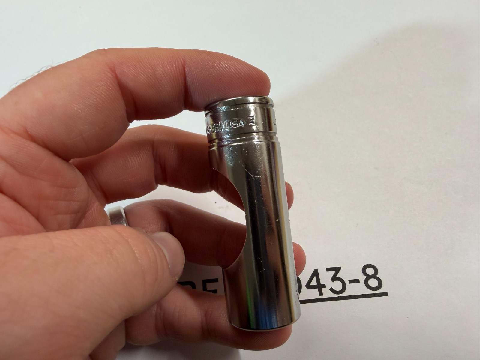 Snap-on Tools USA NEW 3/8″ Drive 9/16″ SAE 6pt Deep Flare Nut Socket FRX181