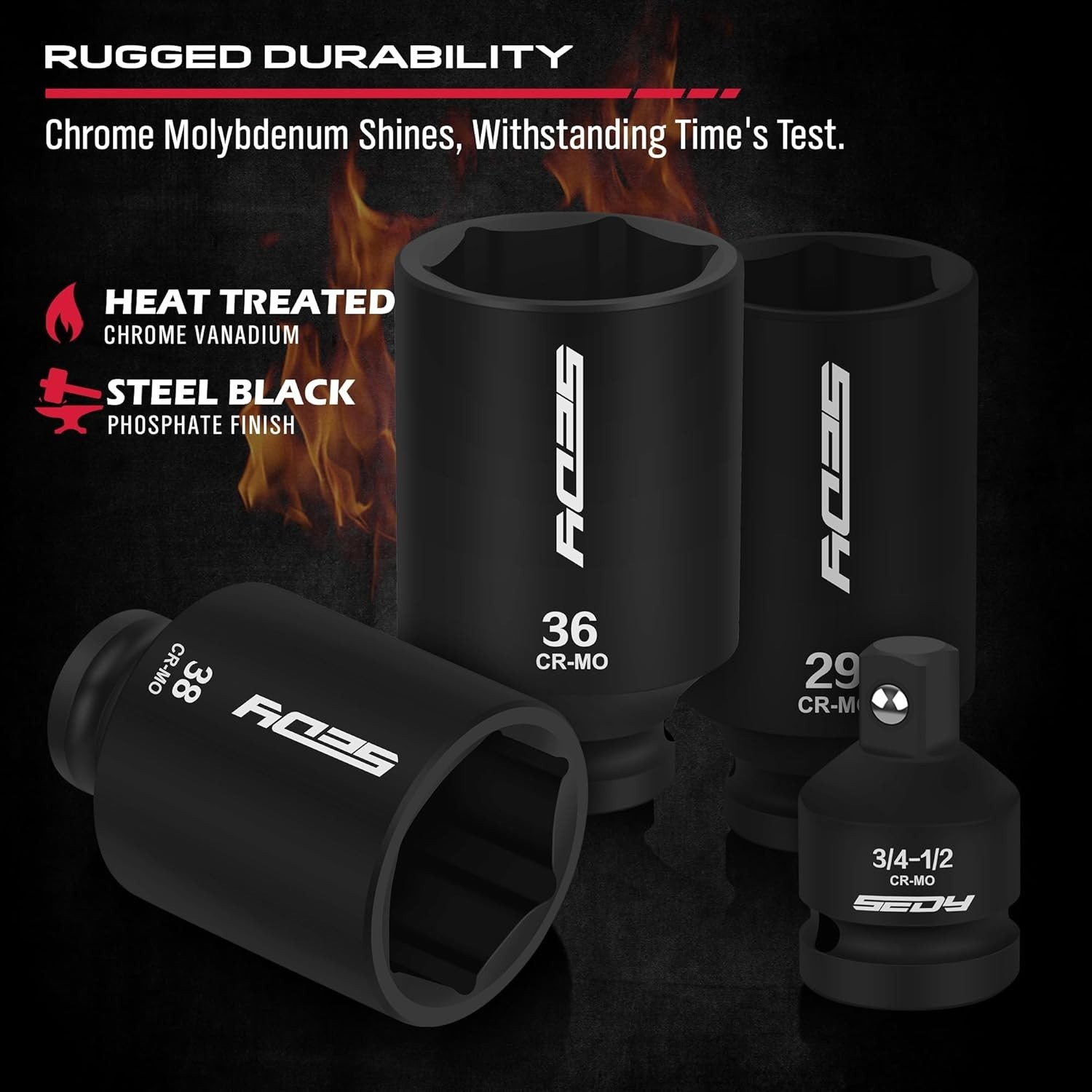 Versatile 11-Piece Metric Impact Socket Set: High-Torque Performance Guaranteed