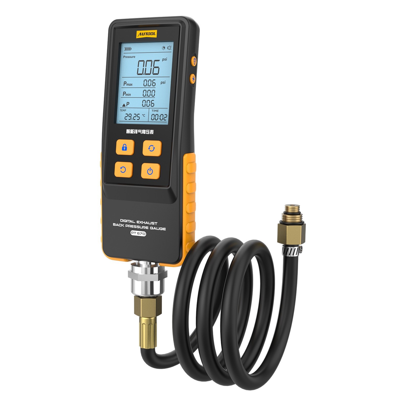 AUTOOL Digital Exhaust Back Pressure Tester Gauge Catalytic Converter Diagnostic
