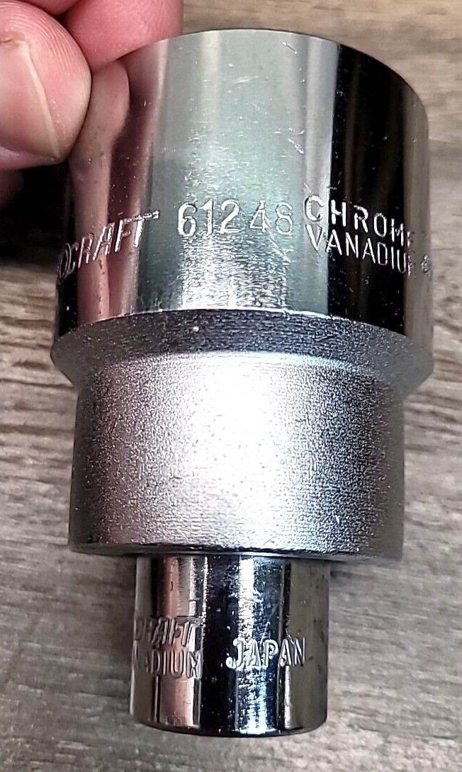 True-Craft 1-1/2″ Jumbo Socket 3/4″ Drive 12pt. # 61248+ Adaptor Made in Japan