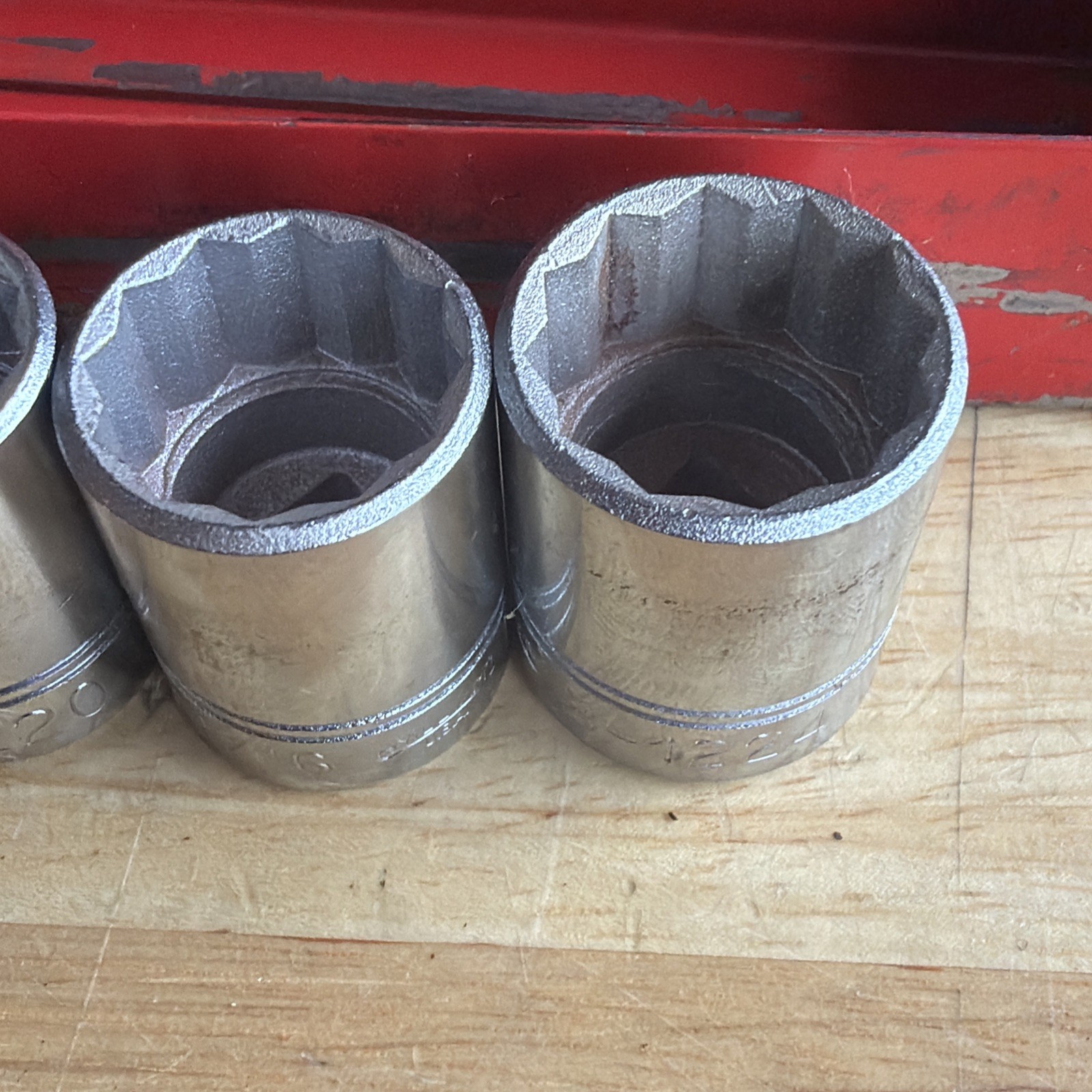 Williams Tools SAE Shallow Socket Set 3/8″ Drive W/ Extras 17pc WSB-1 Vtg USA