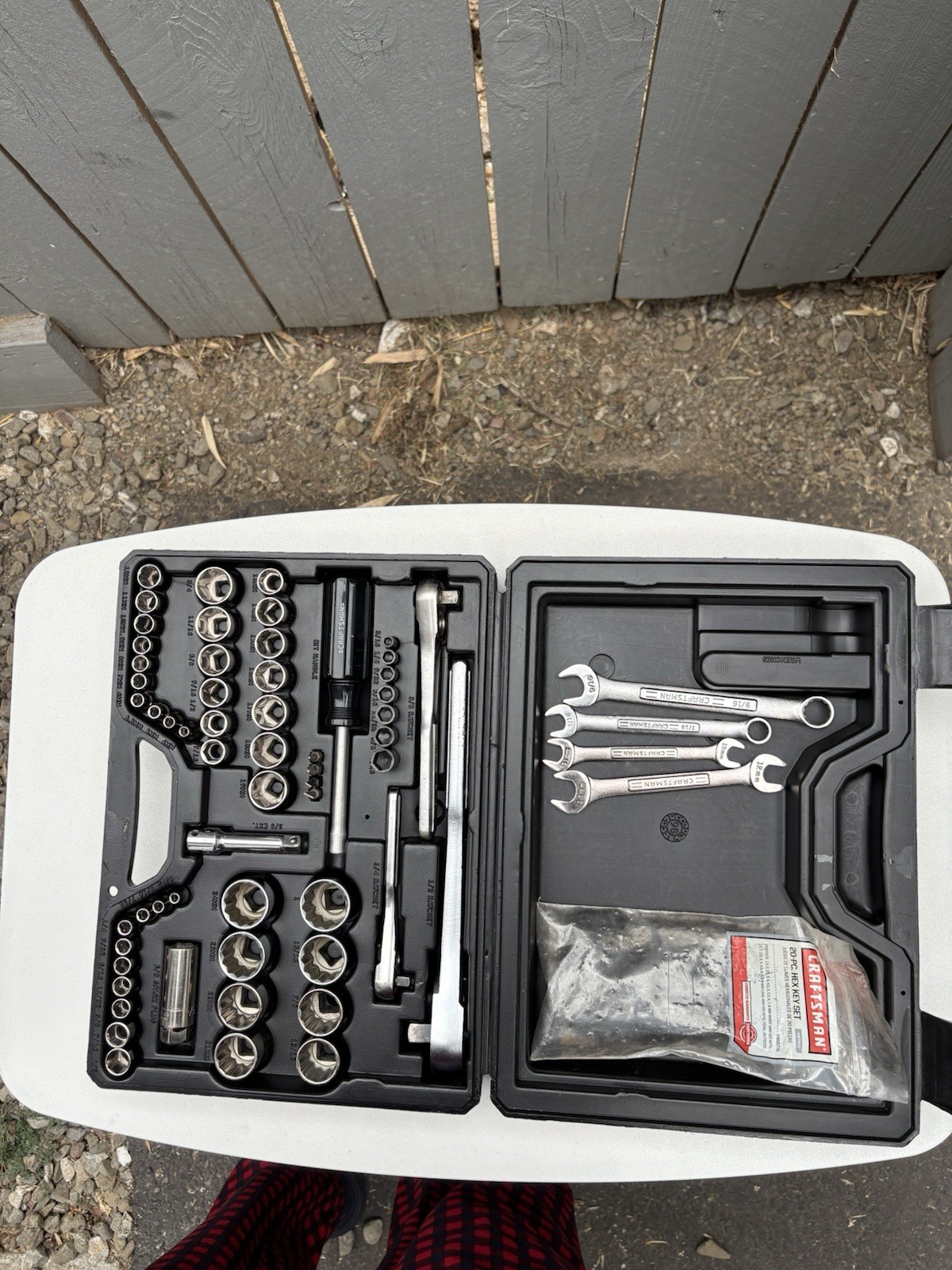 Craftsman 33474 74-Pc Mechanics Tool Set SAE/Metric Sockets Ratchets – Complete