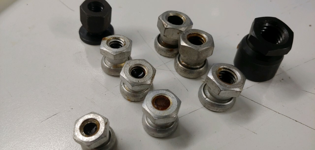 9 Asst JERGENS Toggle Pads 1/4″,5/16″,3/8″,1/2″ – 43502,43503,43504 NOS