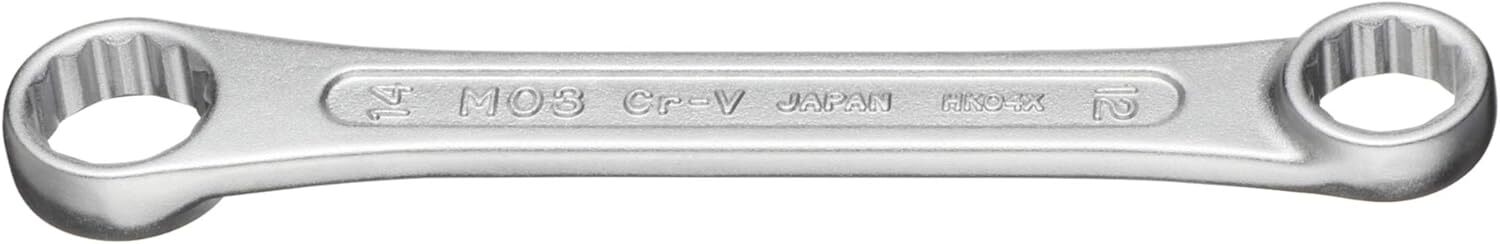 Tone M03-1214 12 × 14 mm 12-Point Metric Short 0° Offset Box Wrench