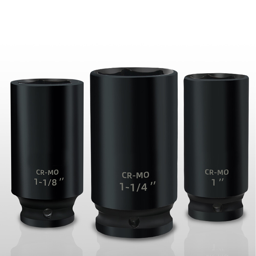 1/2″ Deep Impact Socket 6-Point Impact Tools CR-MO SAE 7/16 to 1-1/4-Inch