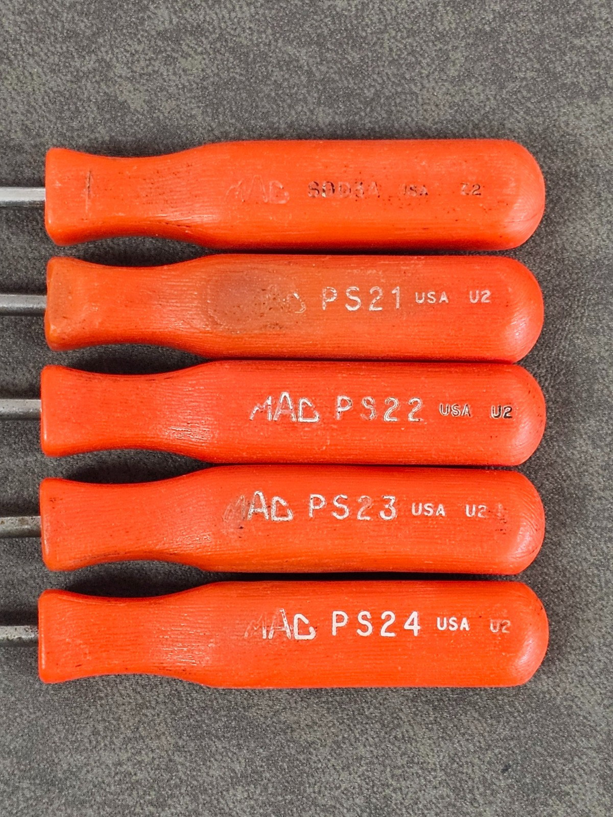 Mac Tools 4pc Mini Pick Set PS21 PS22 PS23 PS24 & SDD3A 5pc Total