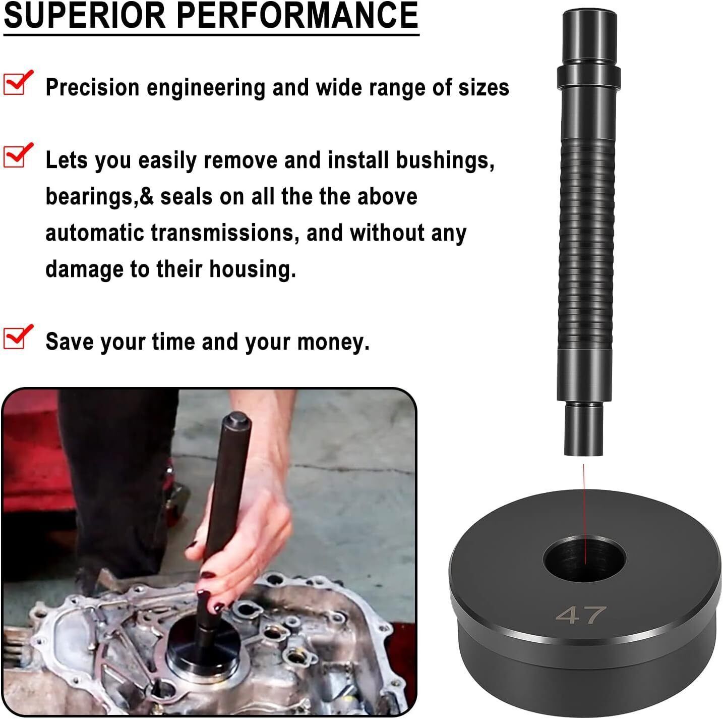 For Chrysler GM Ford Transmissions Bushing T-0220-39 Master Bushing Driver Set