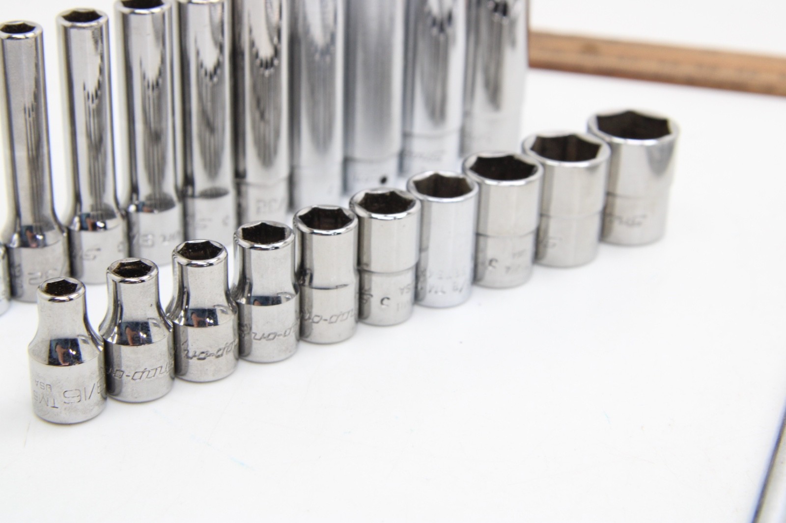 Snap-on 144TMPB 44 Piece 1/4″ Drive 6-Point Metric/ SAE General Service Set USA