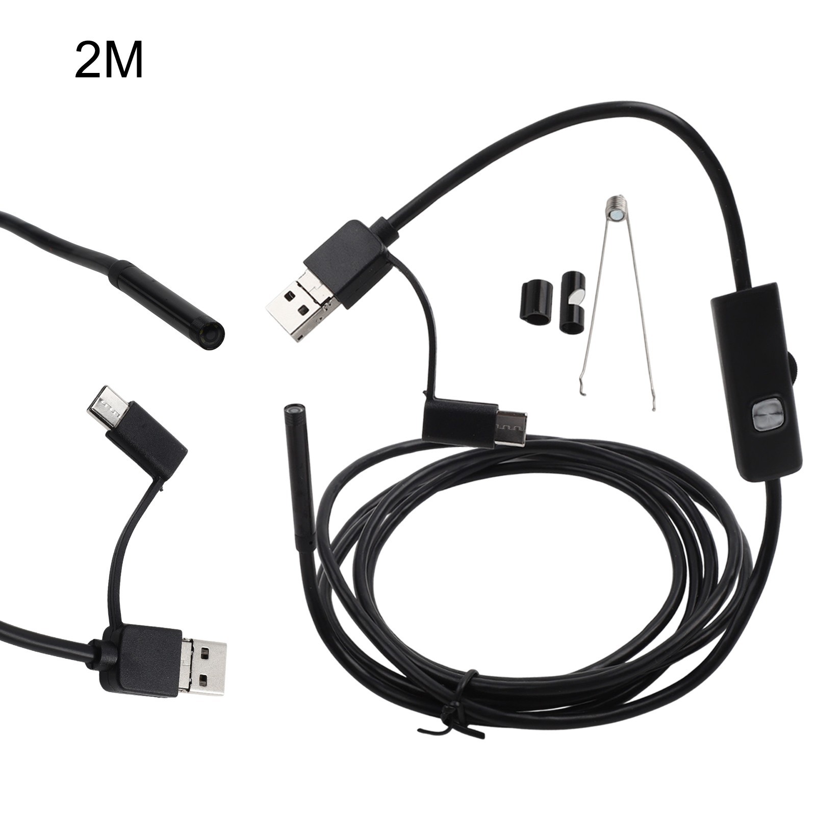 Borescope Camera with 6 LED Lights 1200P HD for image 5 5mm Probe for Easy Use