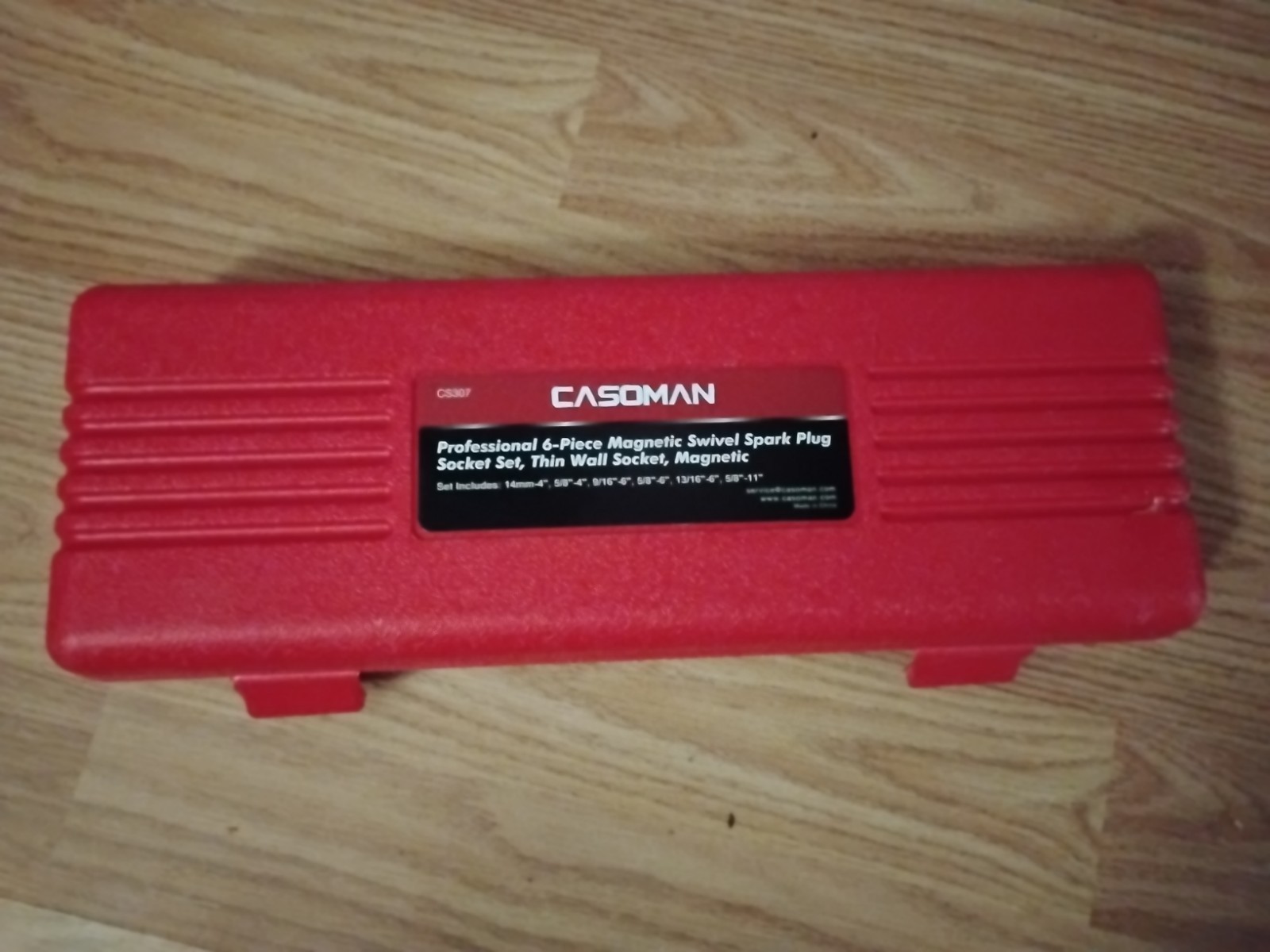 Casoman Professional 6-piece Magnetic Swivel Spark Plug Socket Set