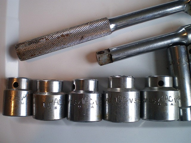 MAC Tools V Series Socket Set SAE 1/2” Drive 11 Pieces Made in USA
