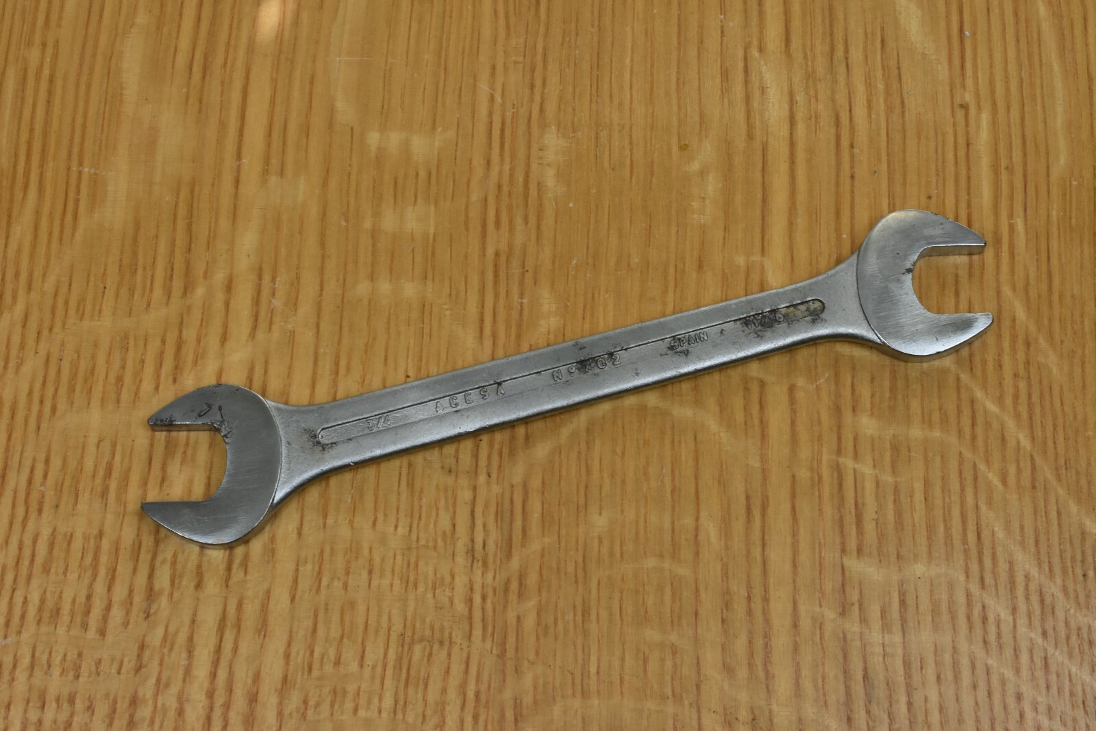 Ex-military Acesa 3/4″ x 11/16″AF Open Ended Spanner.