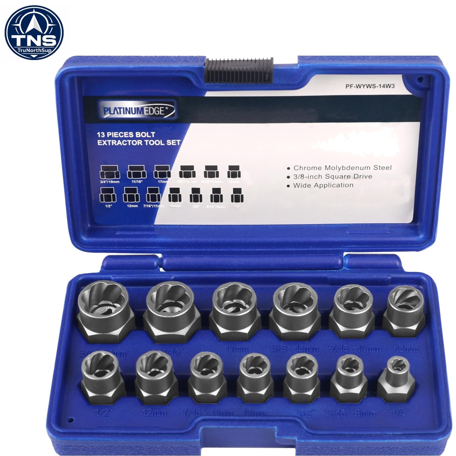 Efficient 13-Piece Stripped Bolt Remover Kit – Perfect for Home & Auto Repairs