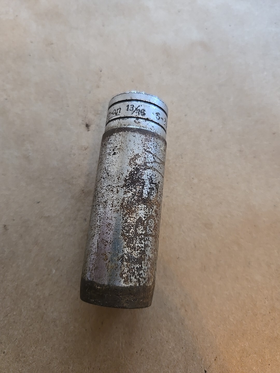 Snap On 1/2″ Drive 13/16″ 12PT Deep Socket Worn Modified S-261