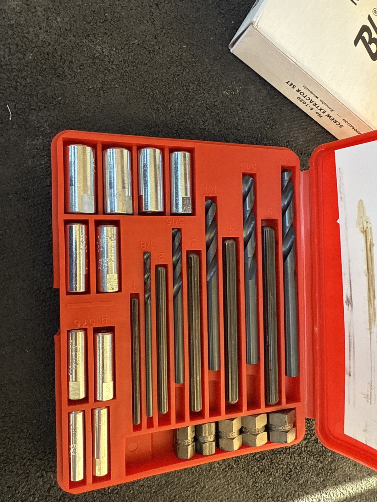 For Blue Point E1020 Blue-Point Screw Extractor Set Tool New