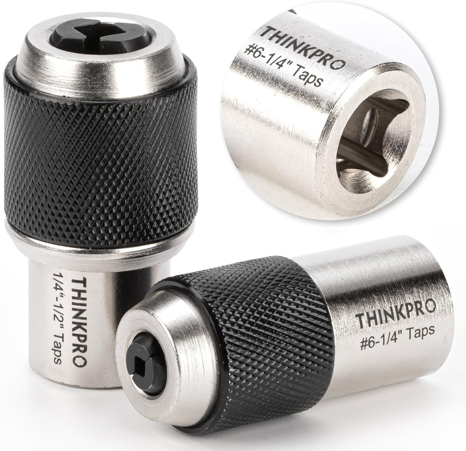 Hand-Powered 2pc Tap Socket Extractor Set with Powerful Grip for Professionals