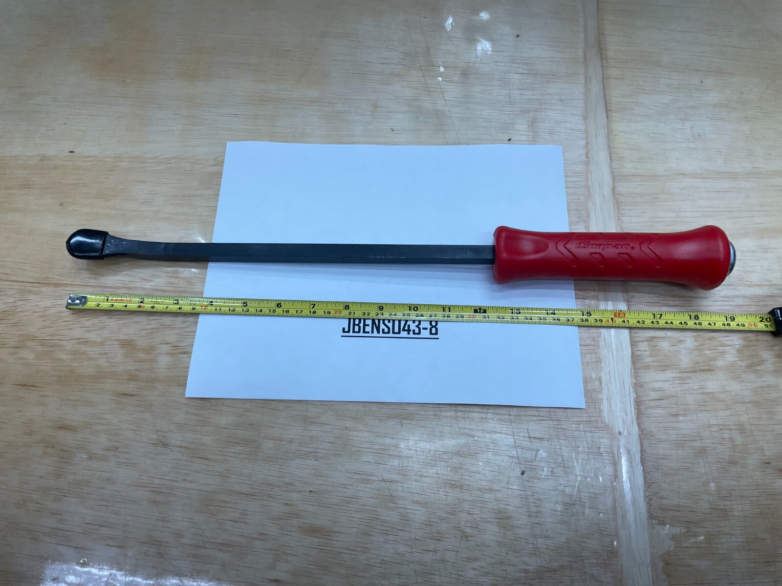 Snap-on Tools USA NEW RED 18″ Length Steel Striking Pry Bar SPBS18AR