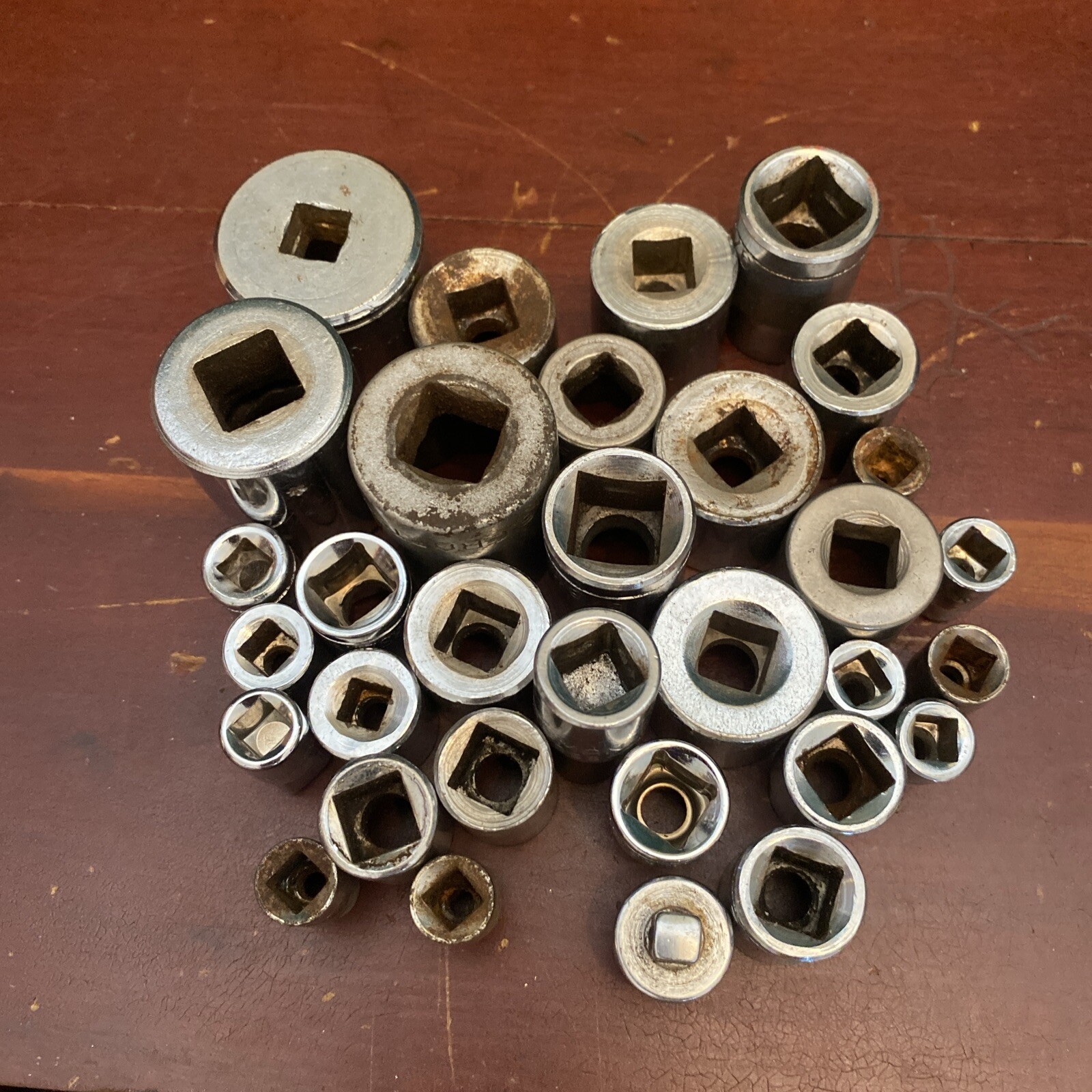 Big Socket Lot Of 64 Assorted Sizes & Brands Metric & SAE Japan Taiwan USA Tools