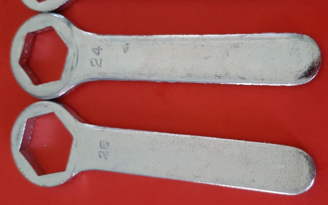 Honda Motors Motorcycle Box Ring Wrench 6pt Point Tool Kit HM RK 22mm 24mm 26mm