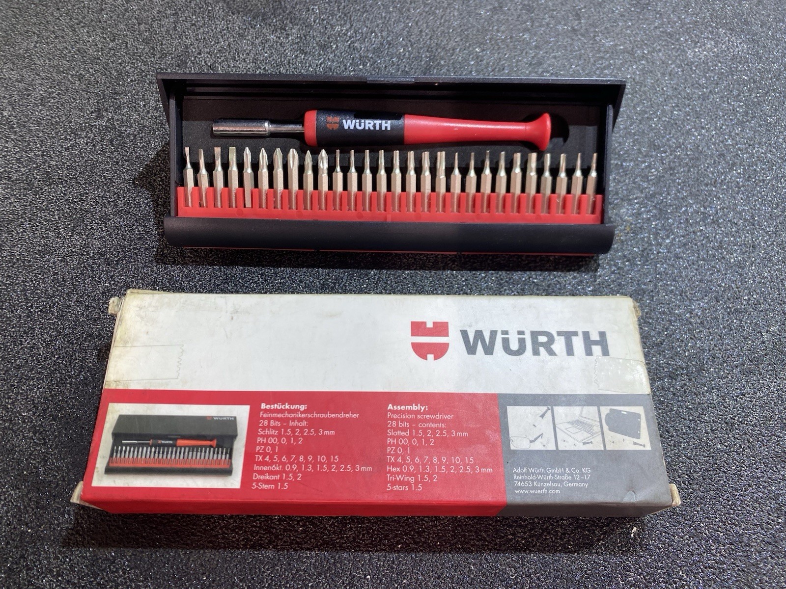 Wurth Precision Engineering Set 29 Pieces Mechanic Screwdriver Bit 06134895