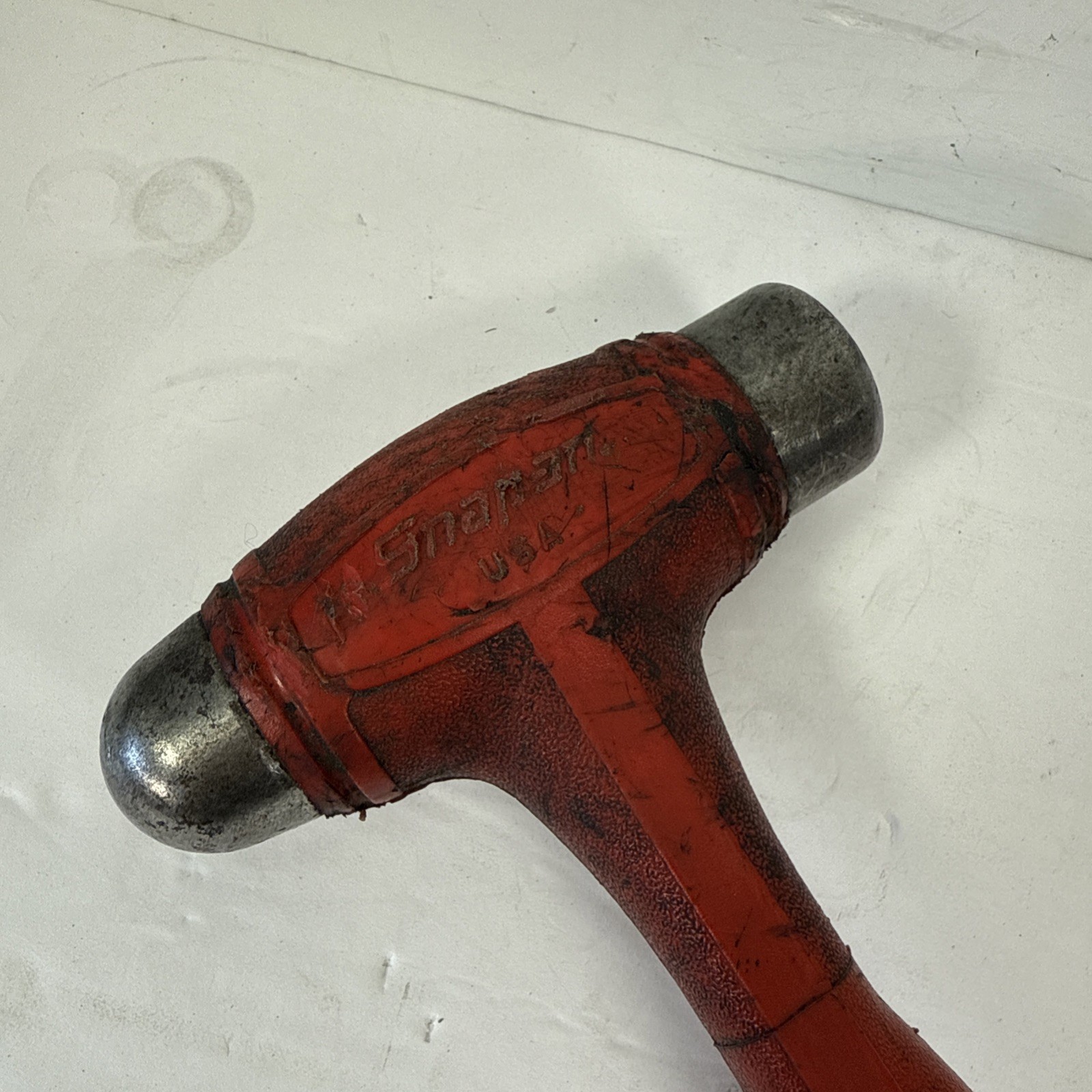 Snap On Tools HBBD24 24oz 650g Ball Peen Soft Grip Dead Blow Hammer Red USA ✅