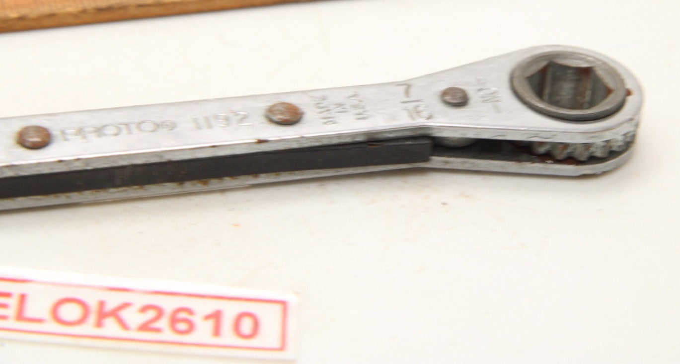 Proto 1192 7/16″ x 3/8” 16 Point SAE Ratcheting Box Wrench USA