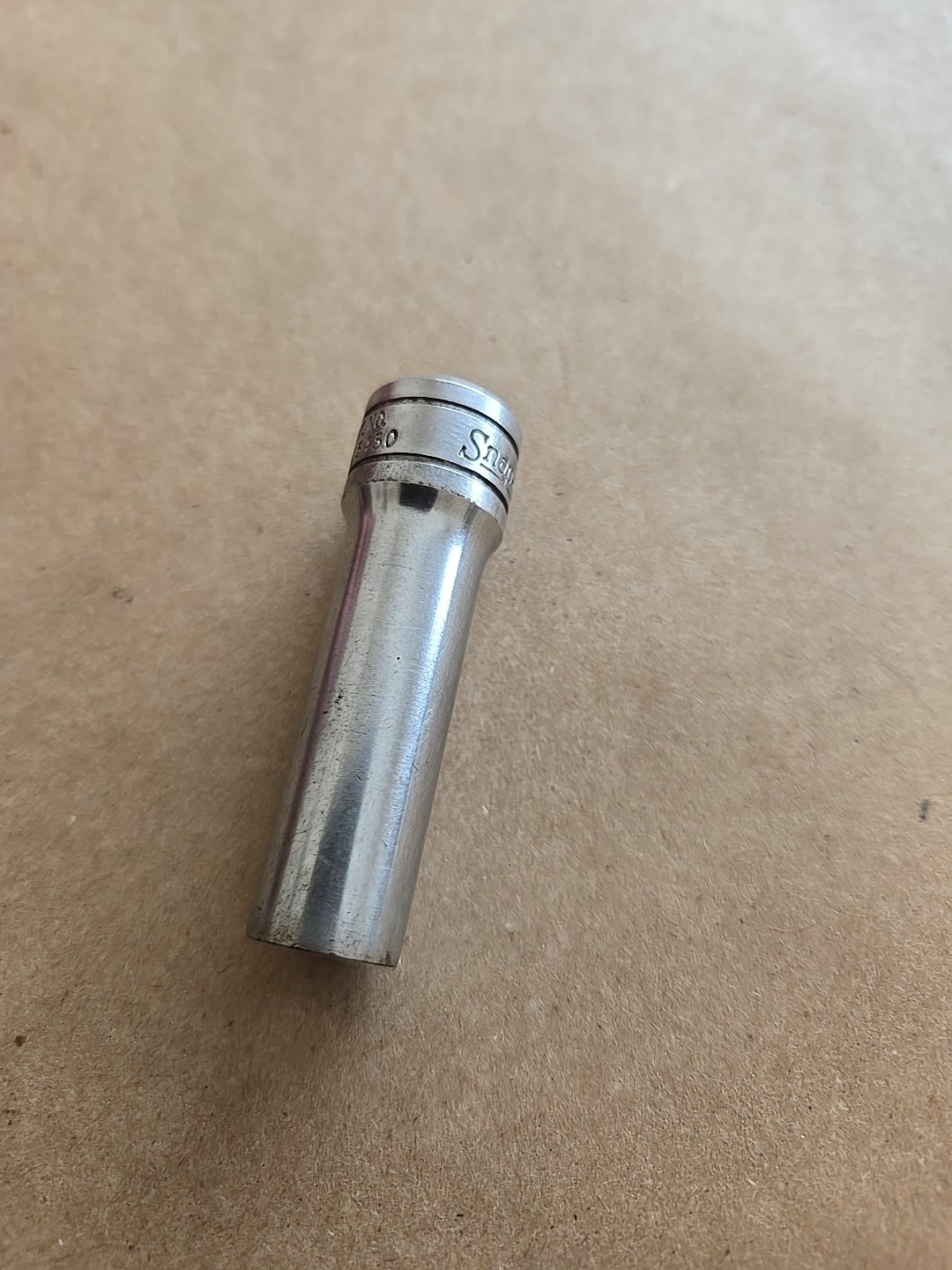 Snap On 3/8″ Drive 3/8″ 12PT SAE Deep Chrome Socket Worn SF121