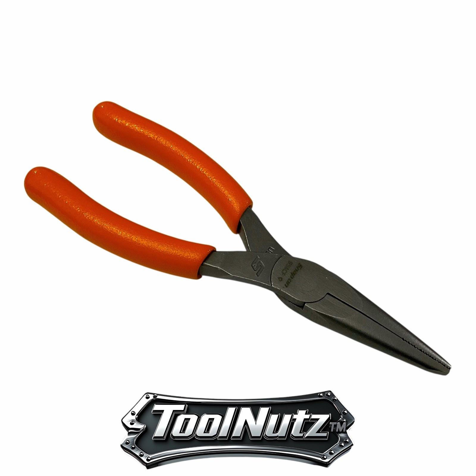 Snap-on Tools NEW 95ACFO 6in ORANGE Soft Grip Rounded Jaw Needle Nose Pliers USA