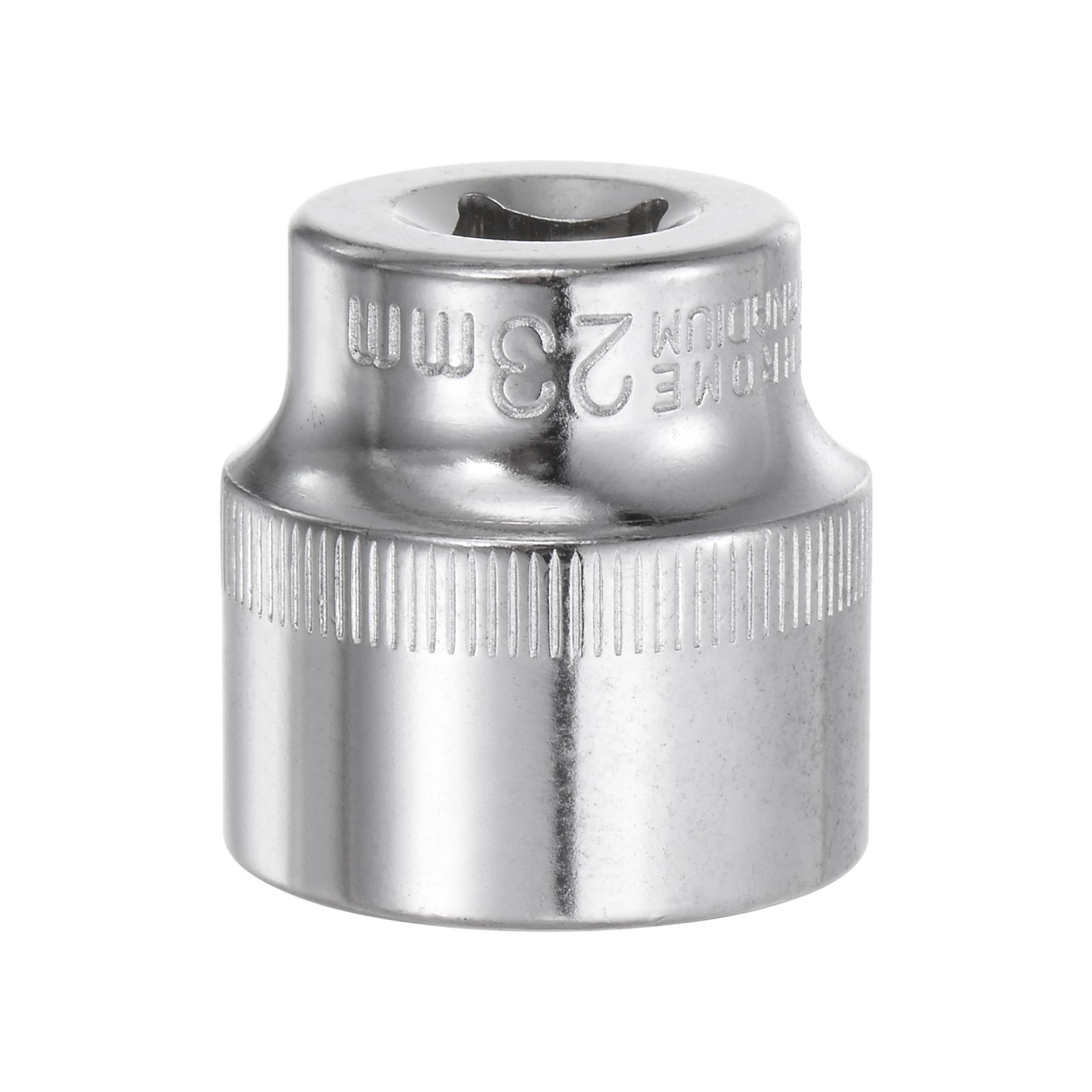 6-Point Shallow Socket 3/8″ Drive 23mm Cr-V Metric Socket