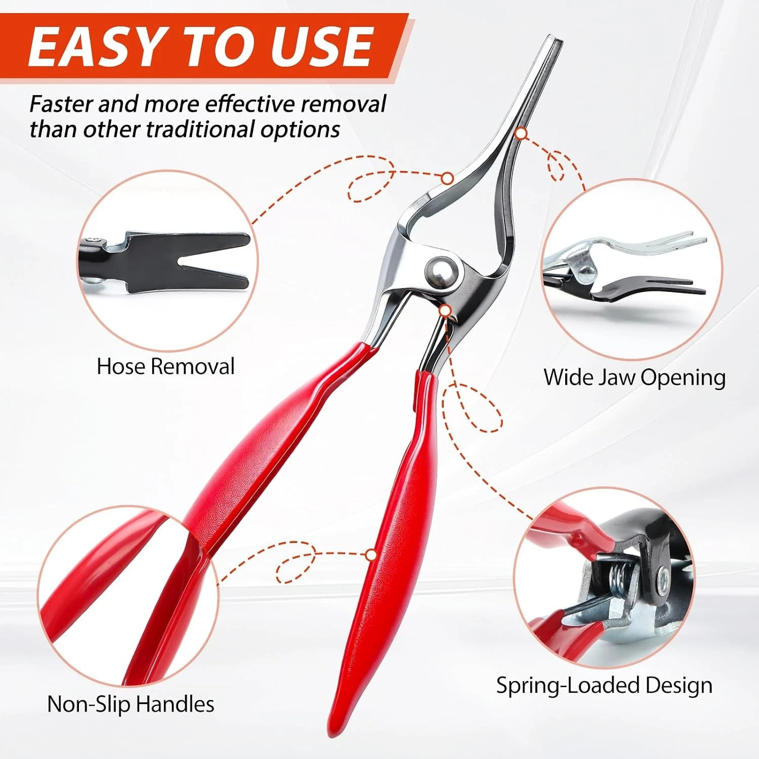 6Pc Electrical Disconnect Pliers Kit Set with Hose Clamp Pliers for Wire Harness