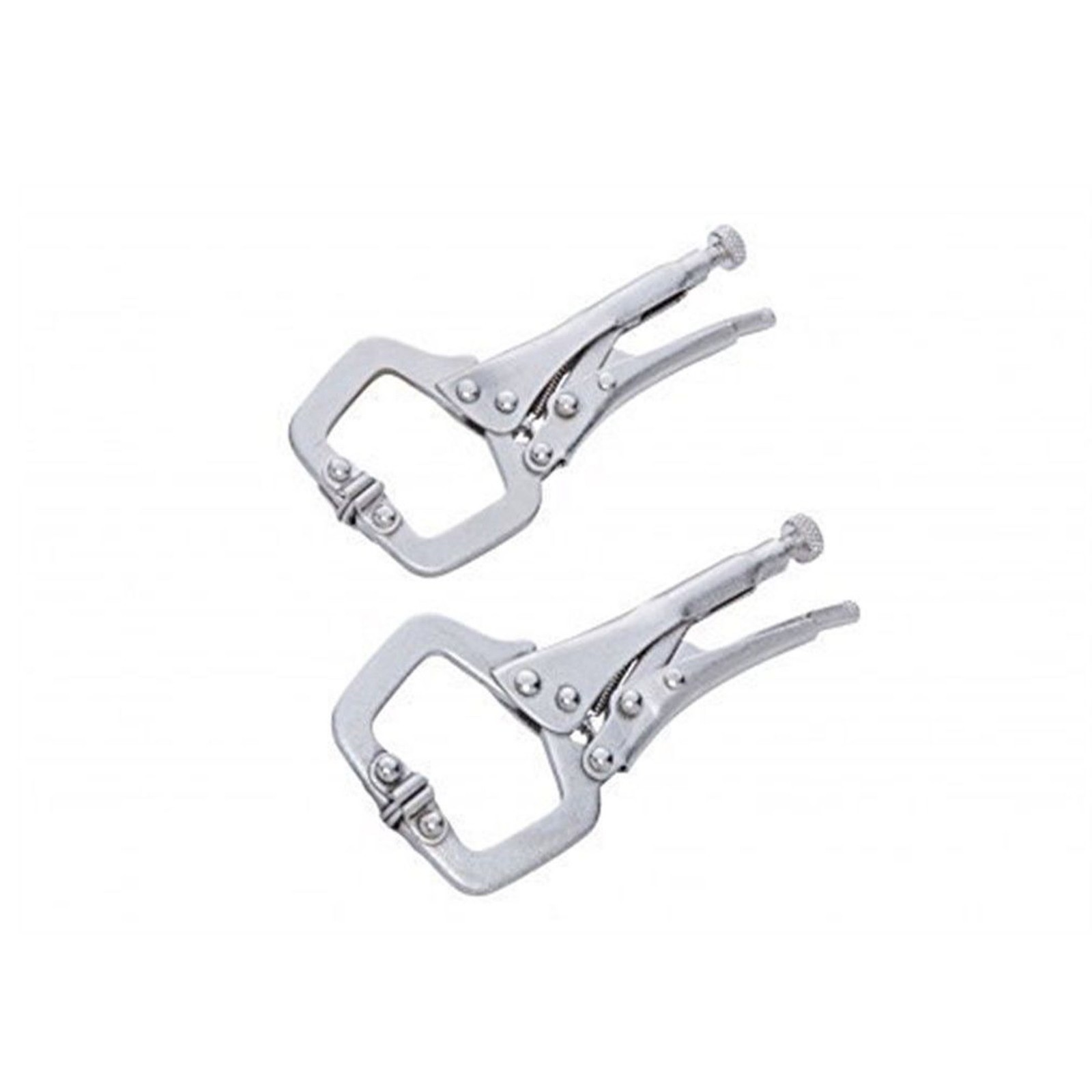 Blue Spot 6526 Mini Locking C Clamp, Silver, Set Of 2 Piece – Blue 4 Inch Mole