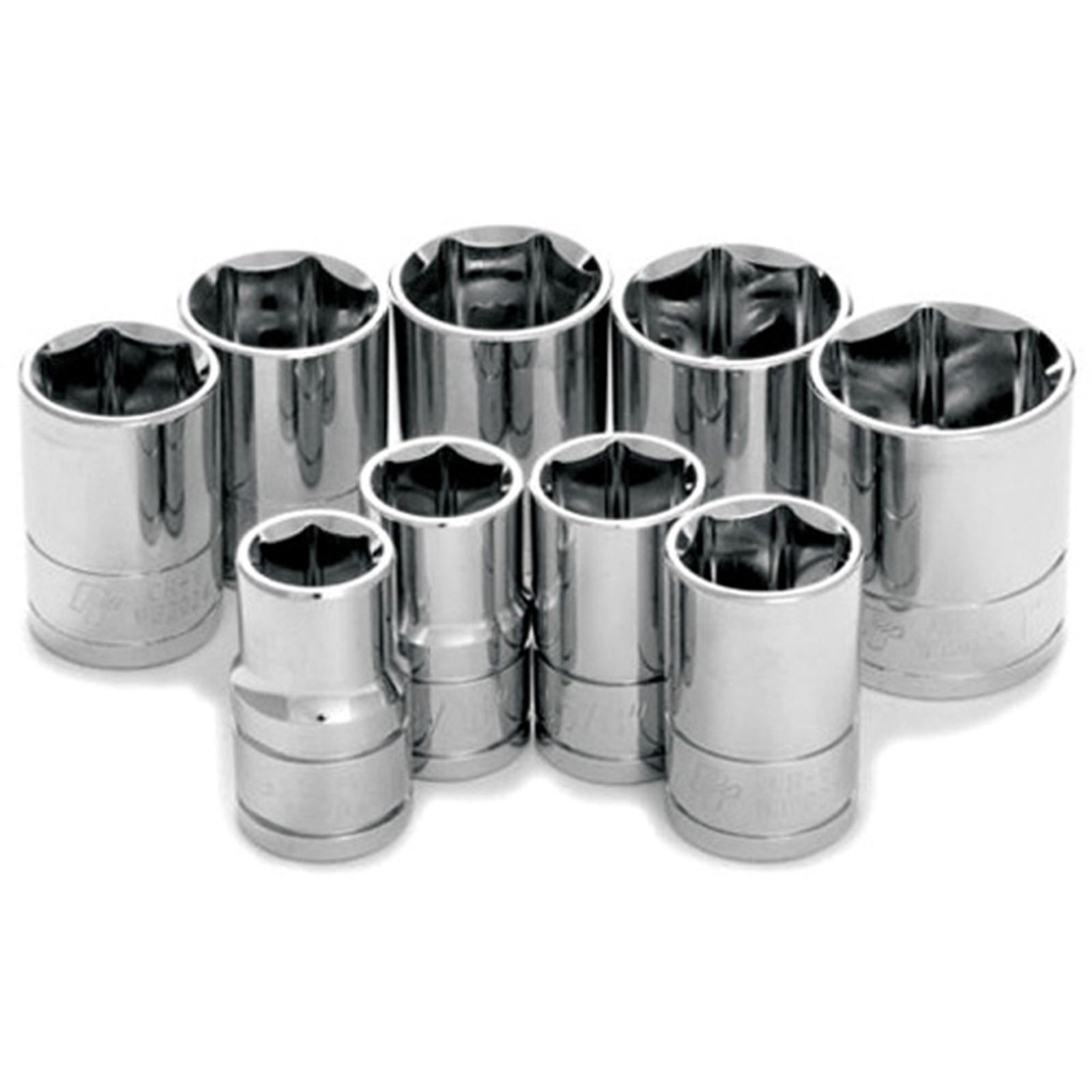 Performance Tool 1/2″ DR SAE Socket Set – 9-Piece W32002