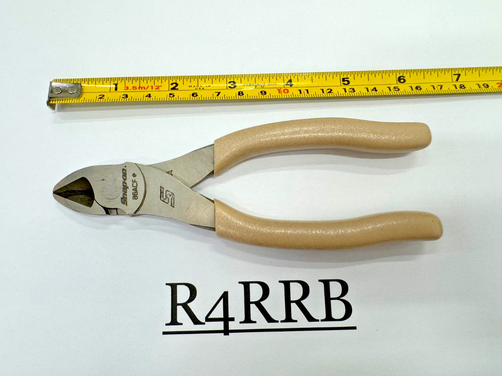 Snap-on Tools NOS COMBAT TAN Soft Grip 6″ Compact Diagonal Cutter Pliers 86ACFCT