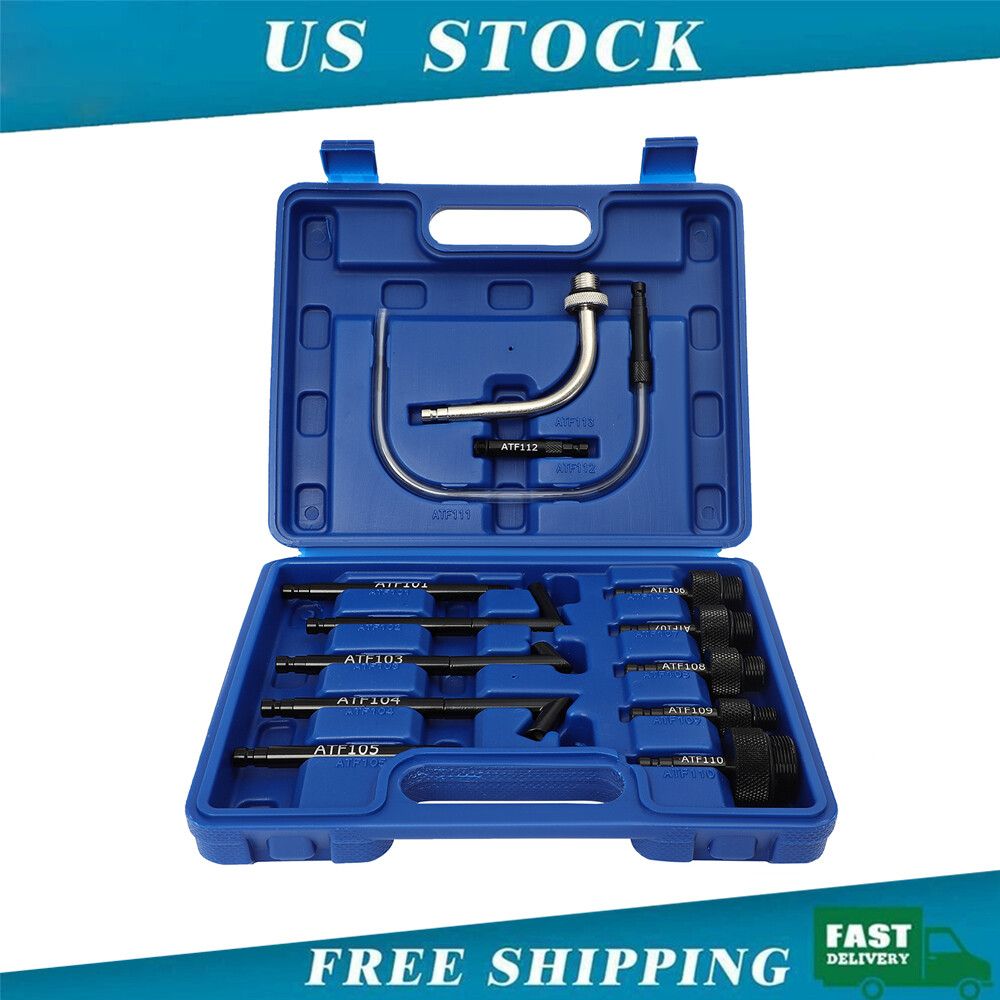 13Pcs/Set Carbon Steel Oil Fill Adapter Transmission Fluid Refill Connector Tool