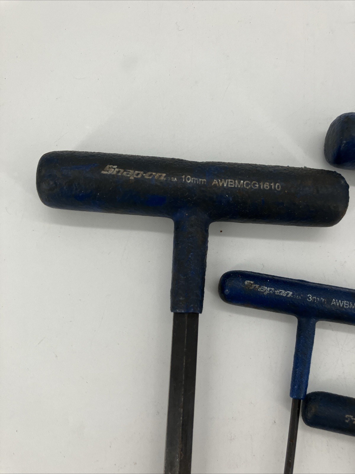 Snap-on AWBMCG1600 Metric Ball-End T Handle Allen set Incomplete of 7