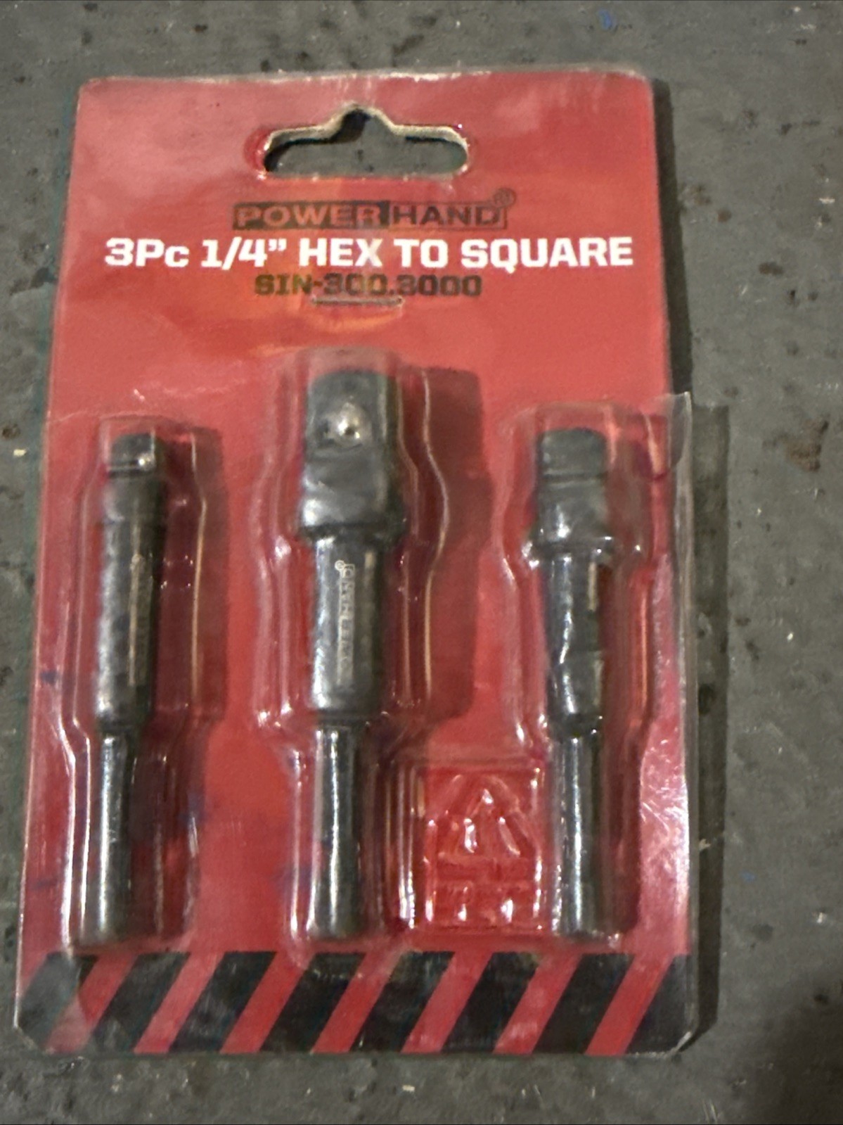 Impact Drill Bit Socket Adaptor 1/4″ 3/8 1/2″ Hex Drive to Square Convertor 3pc