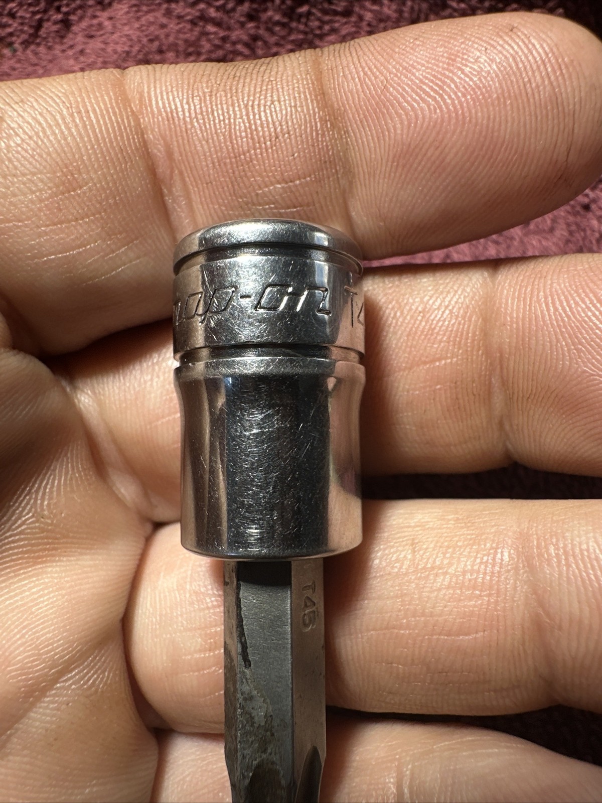 Snap-on Tools USA 3/8″ Drive T45 Standard Torx Bit Chrome Socket FTX45E