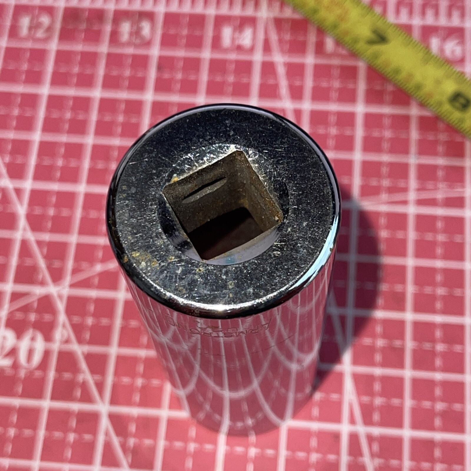 Armstrong USA 1 in SAE 1/2 Drive 12 Point Deep Socket Vintage 1”