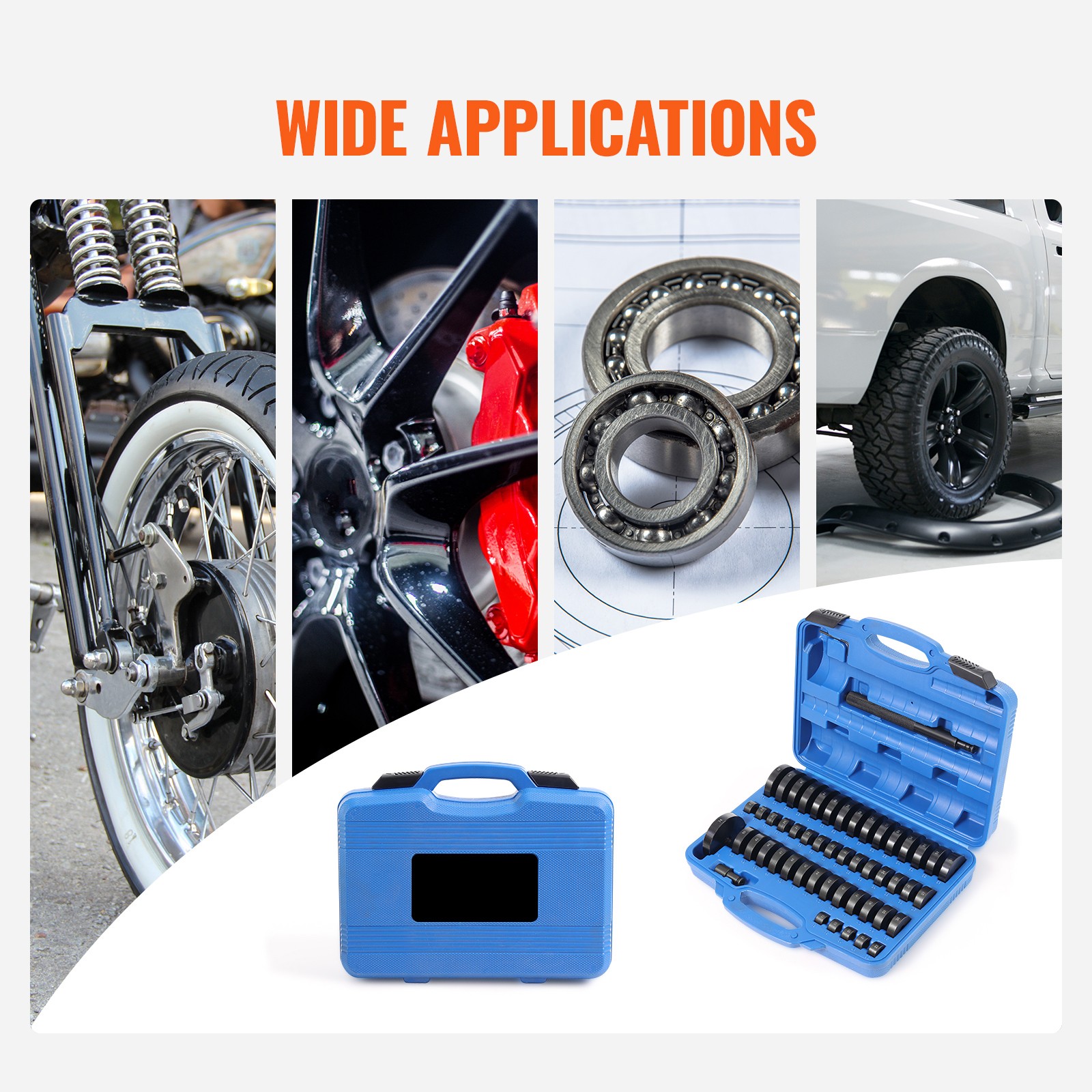 Uimoso 52-Piece Custom Bushing Press Kit for Bearings and Transmission Work