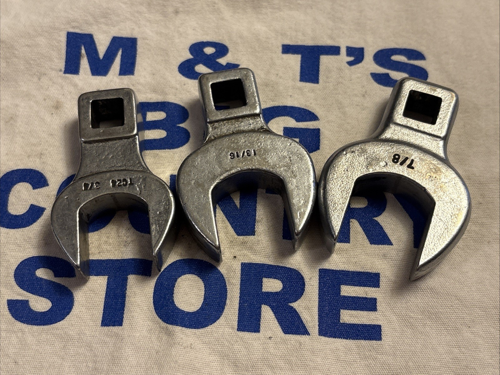 Bonney Tools USA 3/8″ Drive 3pc Crowfoot Socket Wrench Set TC24, TC26, TC28