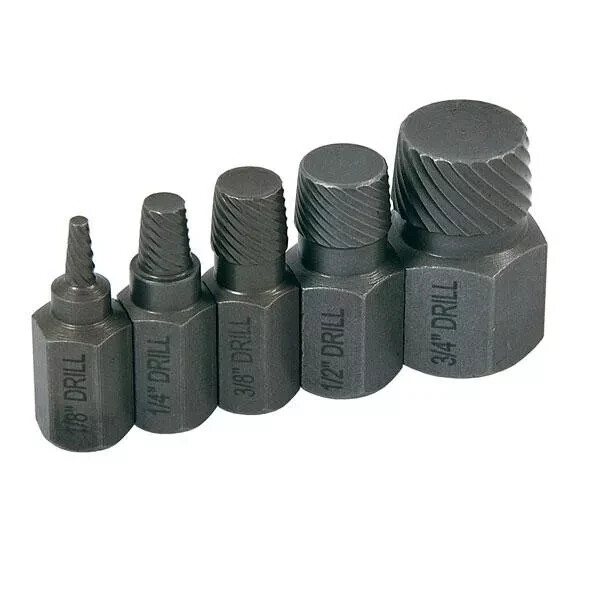 5pc Pipe Nipple Extractor Set to free pipe nipples & studs CT0912