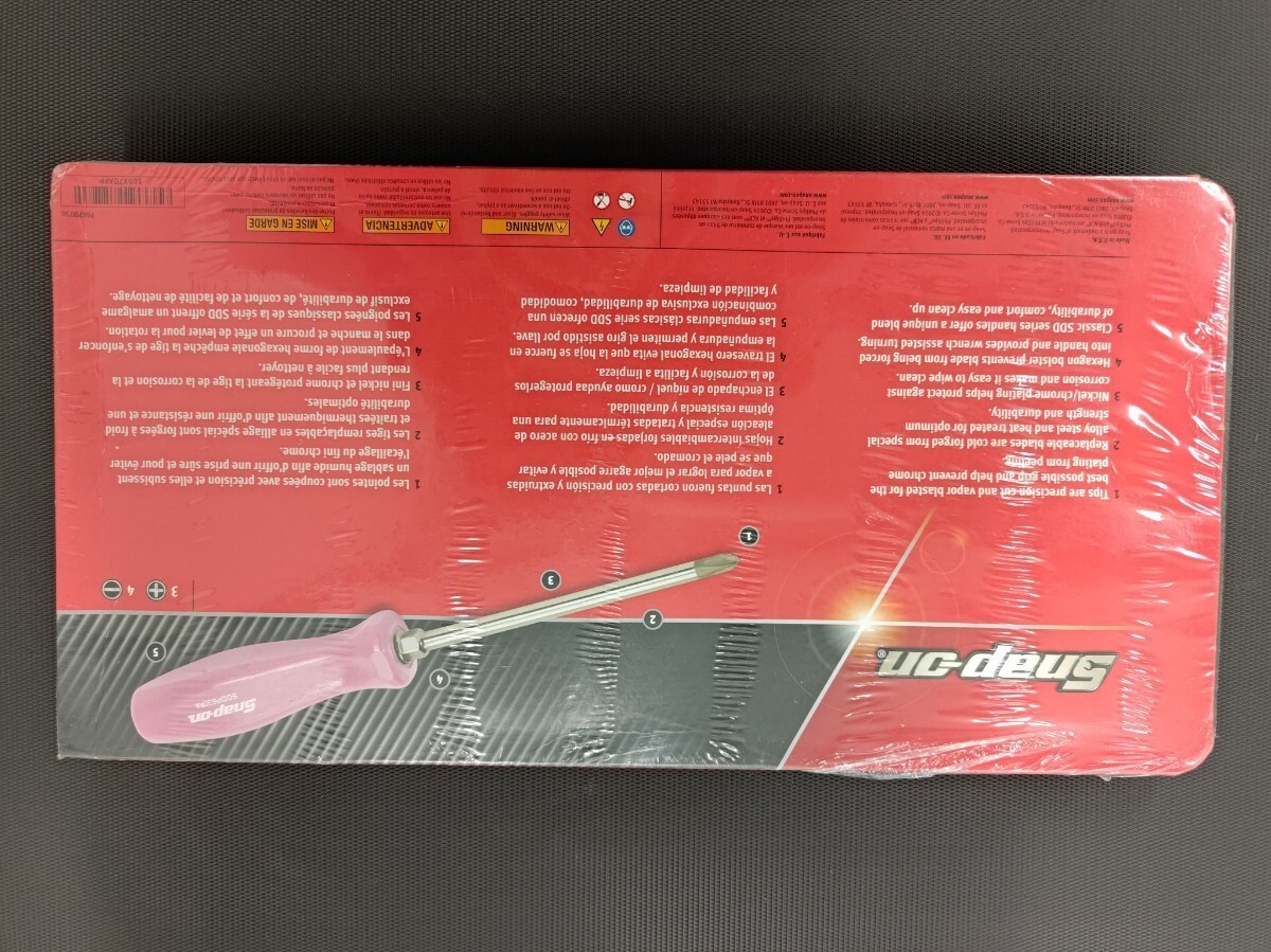 Snap On Tools SDDX70APP 7 Piece Combination Screwdriver Set PINK Hard Handle New