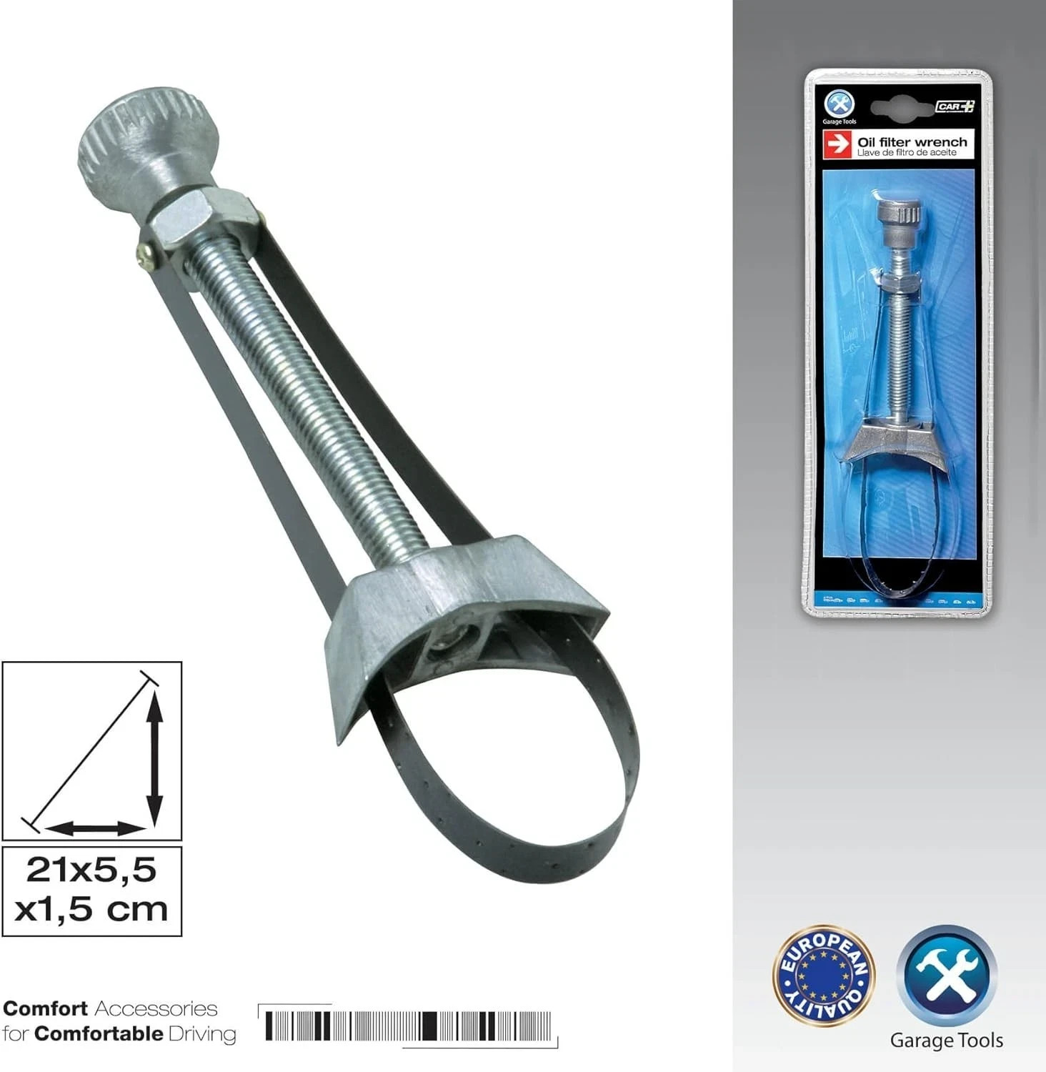 Adjustable Oil Fuel Filter Removal Strap Wrench Metal Alloy Steel Tool 60-120mm