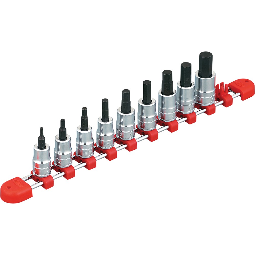 3/8″sq. HEX. BIT SOCKET SET (9pcs.) KTC-TBT3S09H Brand New!