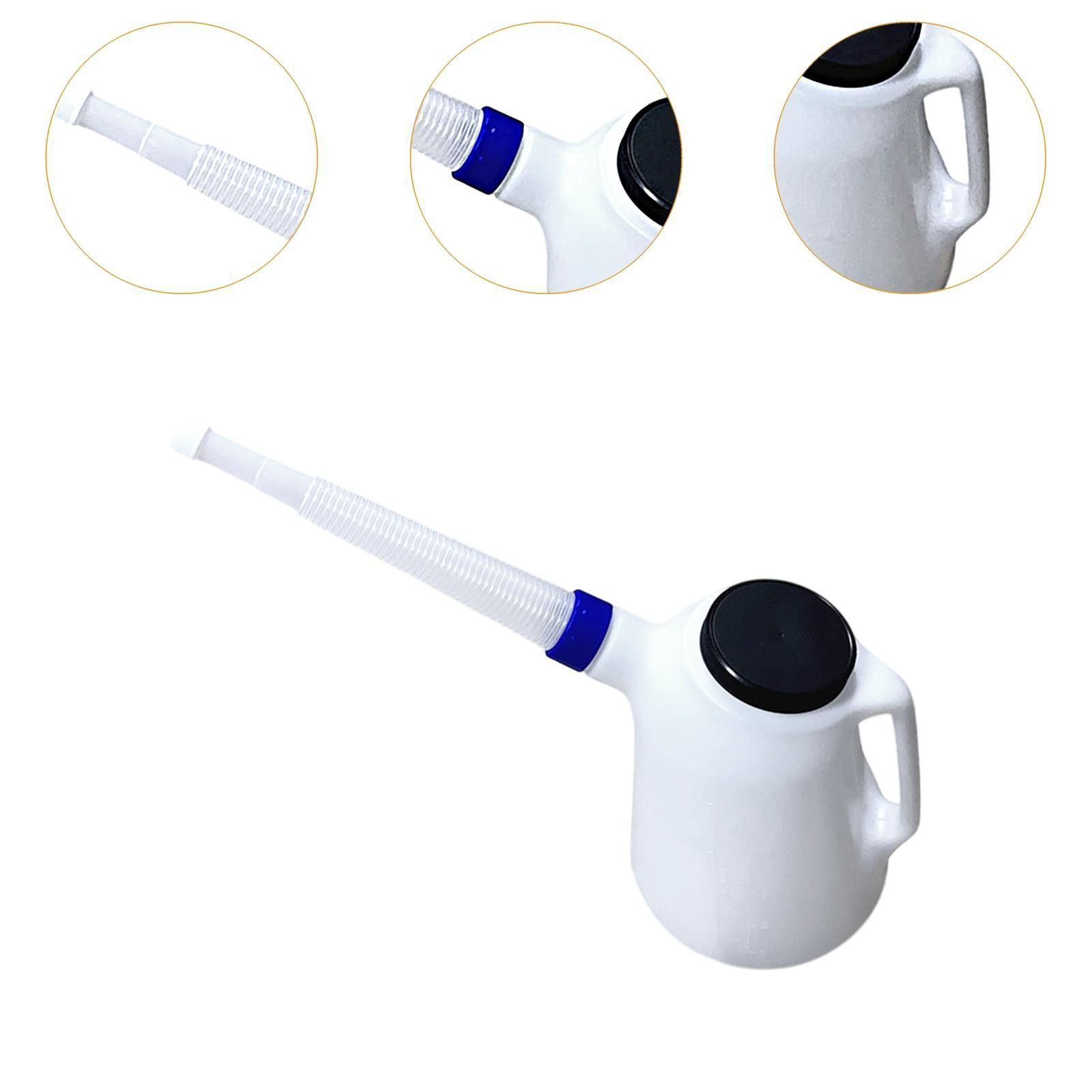 5L Oil Measuring Container Motor Jug with Cap Automotive Oil Dispenser