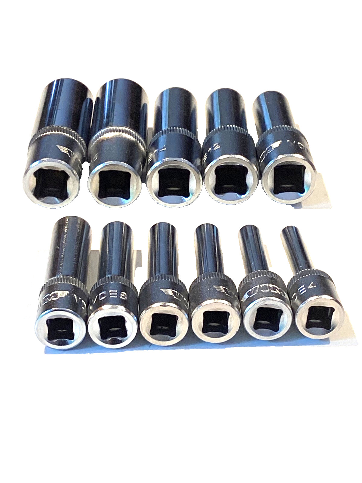 VIM Tools 11Pc Combo Drive Deep Inverted Torx Socket Set Snap Latch Case VDE418